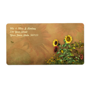Étiquette Jardin de tournesol 1