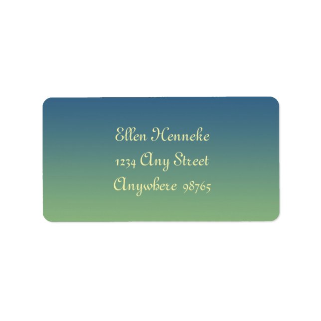 Étiquette Jardin des poulpes (Devant)