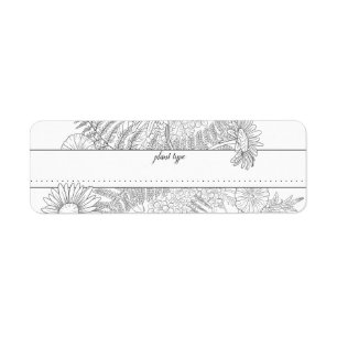 Étiquette Jardin Fleurs Semences Épargne Paquet Plante Type
