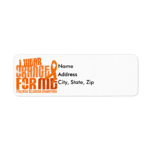 Étiquette Je porte l'orange pour moi milliseconde de