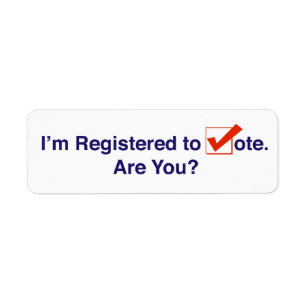 Étiquette Je suis inscrit au vote 2024