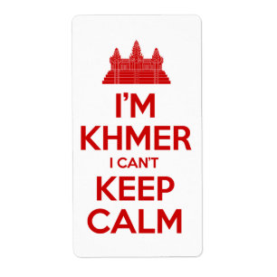 Étiquette Je suis Khmer Je ne peux pas garder le calme