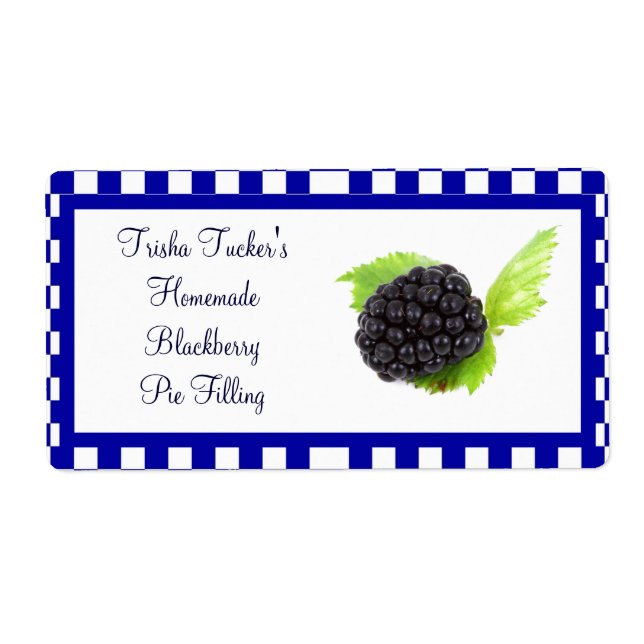 Étiquette Jelly maison/Étiquette de confiture (Devant)