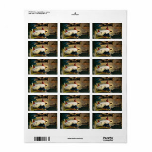 Étiquette Jésus de Lazare par Carl Bloch