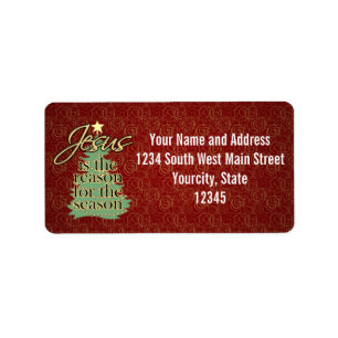 Étiquette Jésus est la raison de Noël chrétien