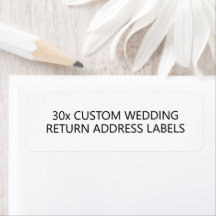 Jeu moderne de 30 mariage personnalisé Adresse de 