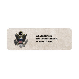Étiquette Joint patriotique militaire de logo d'Eagle