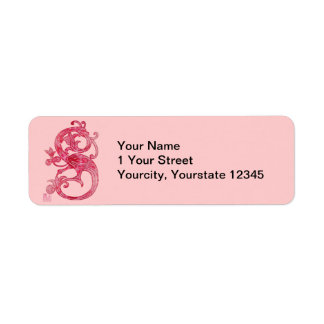 Étiquette Joli Dragon Imaginaire Rose médiéval féminin