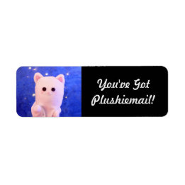 Étiquette Joli Elégant Photo Personnalisé Mail Plushiemail