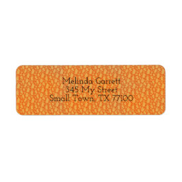Étiquette Joli Fun Orange Ghost Halloween Adresse personnali