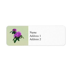 Étiquette Joli Rhododendron rose