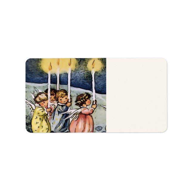 Étiquette jolis anges (Devant)