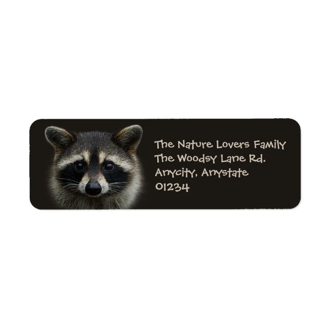 Étiquette Jote jeune Raccoon visage Masque pied (Devant)