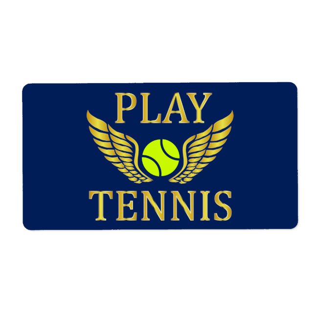 Étiquette Jouer au tennis (Devant)