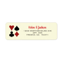 Jouer Carte Suits Black Cream Las Vegas Mariage