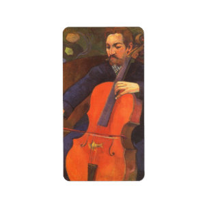 Étiquette Joueur Schneklud Portrait par Paul Gauguin