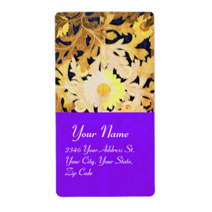 Étiquette JOUR, jaune brun noir