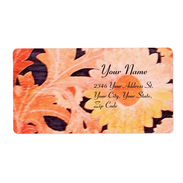 Étiquette JOUR, noir brun rouge (Devant)