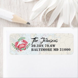 Étiquette Joyeuses vacances nautiques de Baltimore