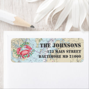 Étiquette Joyeuses vacances nautiques de Baltimore