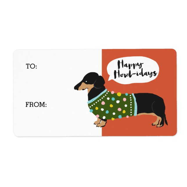 Étiquette Joyeux Howl-idays (Devant)