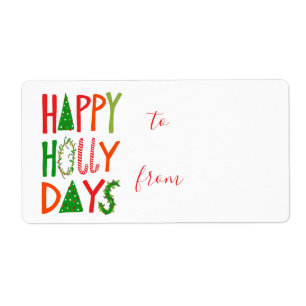 Étiquette JOYEUX JOURS SAINTS Joyeux Noël