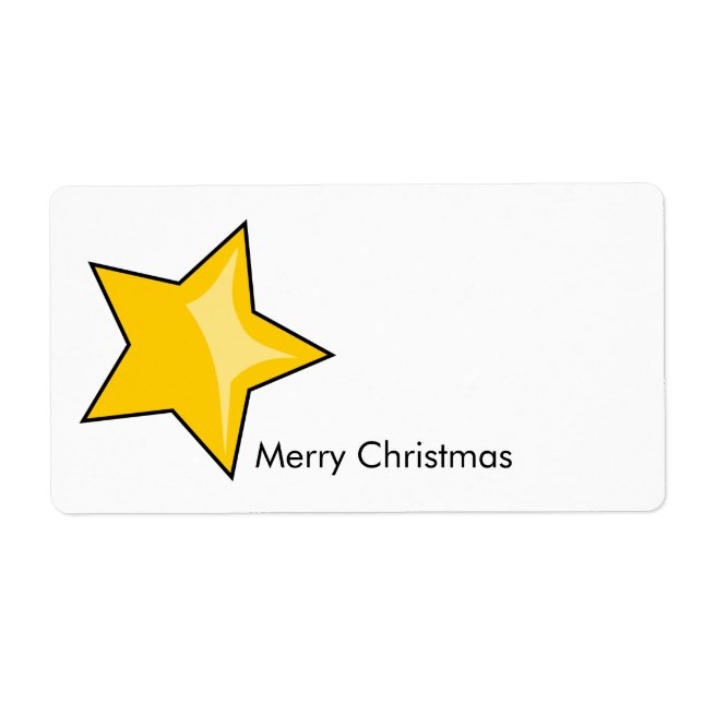 Étiquette Joyeux Noël (Devant)