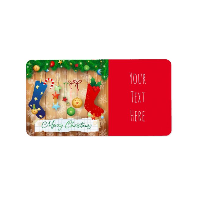 Étiquette Joyeux Noël (Devant)