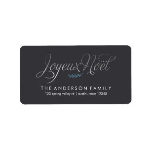 Étiquette Joyeux Noel French Christmas