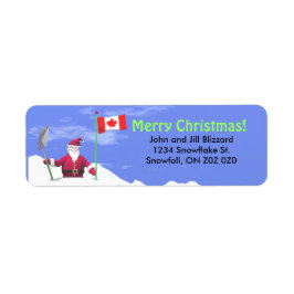 Étiquette Joyeux Noël Père Noël au Canada