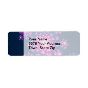 Étiquette Joyeux Nouvel An Fractal