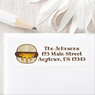 Étiquette Juicy Jucy Lucy Minneapolis Minnesota Cheeseburger