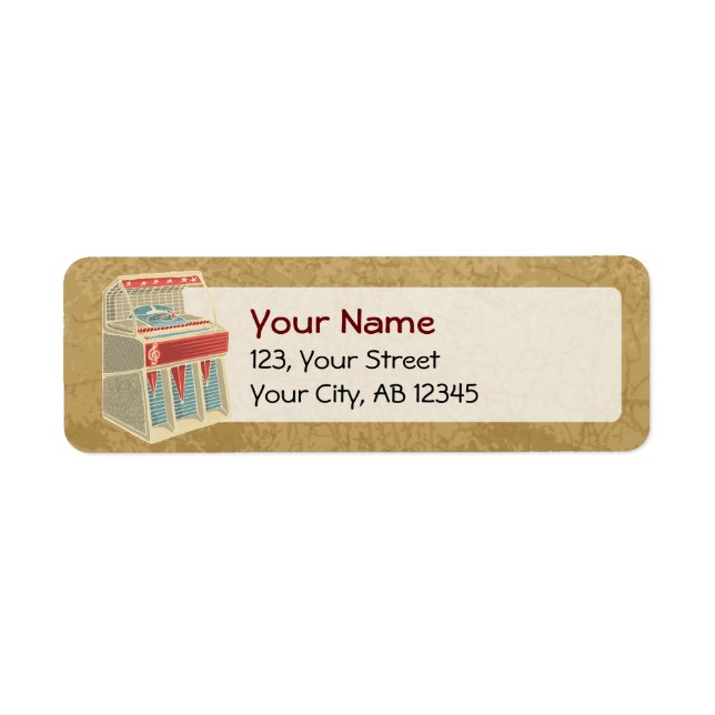 Étiquette Juke-box (Devant)