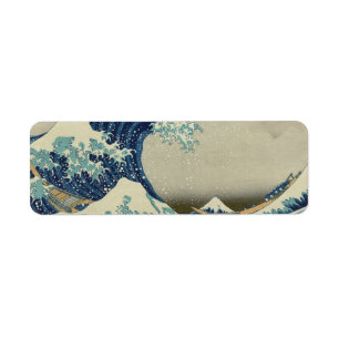 Étiquette Katsushika Hokusai : La Grande Vague de Kanagawa