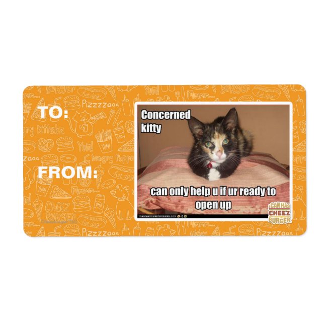 Étiquette Kitty Concerné (Devant)