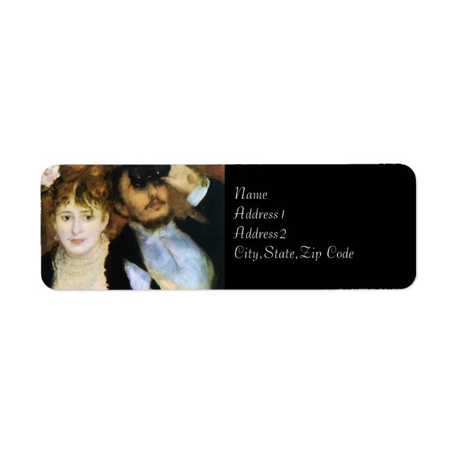 Étiquette La boîte de théâtre de Renoir (Devant)
