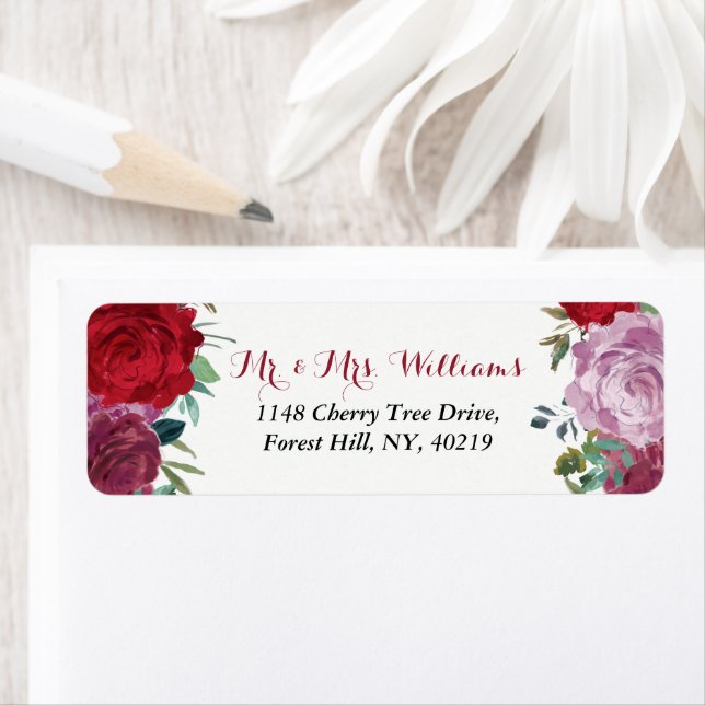 Étiquette La collection de Mariages floraux romantiques (En situation)