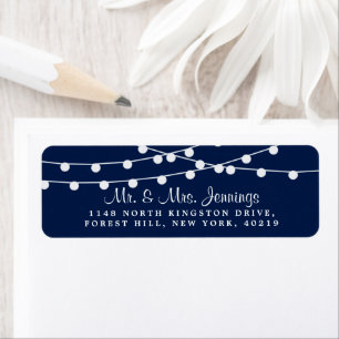 Étiquette La Collection Mariage Bleu Marine Lights