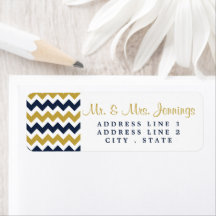 La collection Mariage moderne Chevron - Marine & G