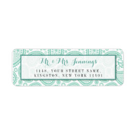 Étiquette La collection Mariage moderne Paisley - Vert