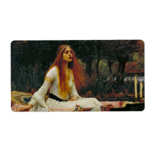 Étiquette La Dame de Shalott sur l'eau