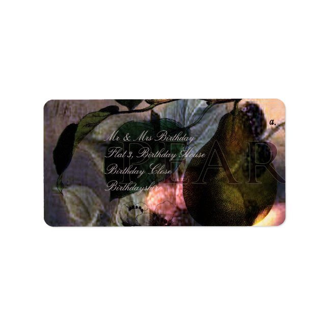 Étiquette La Poire #2 (Devant)