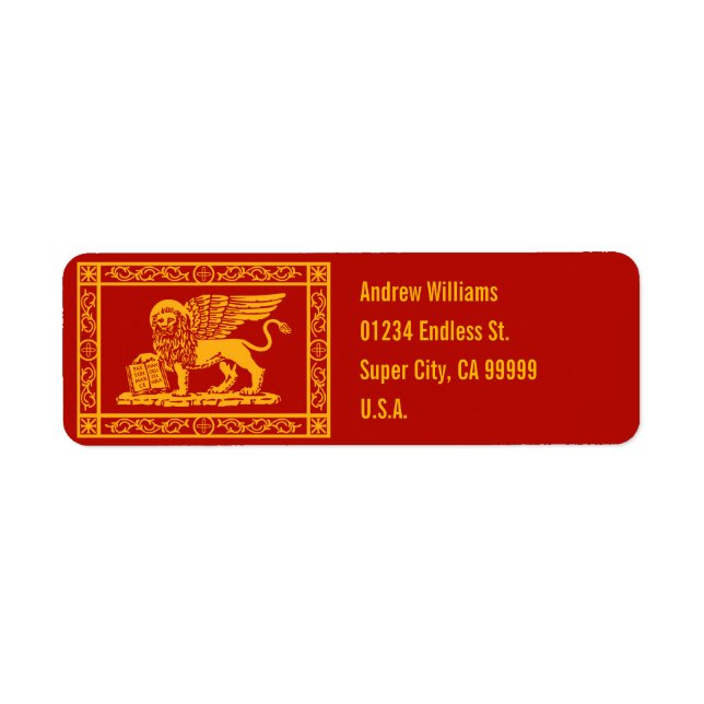 Étiquette La Serenissima (Devant)