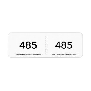 Étiquette Label 485 de circuit d'alarme d'incendie