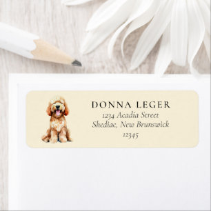Étiquette Labradoodle Goldendoodle Adresse du chien