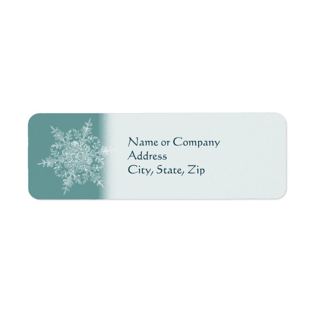 Étiquette Lac givré (Devant)