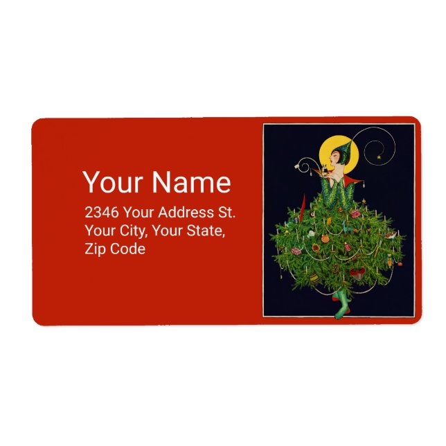 ÉTIQUETTE LADAL AVEC NOËL CADEAUX ART DÉCO BEAUTÉ MODE (Devant)