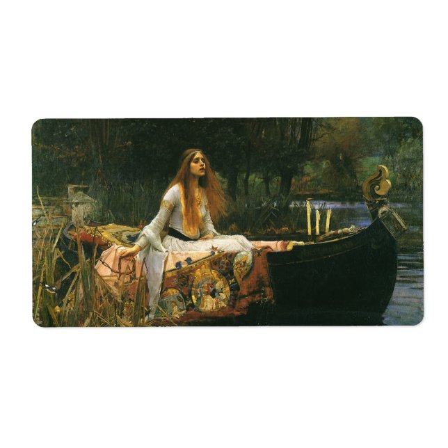 Étiquette Lady Shalott On Boat par John William Waterhouse (Devant)