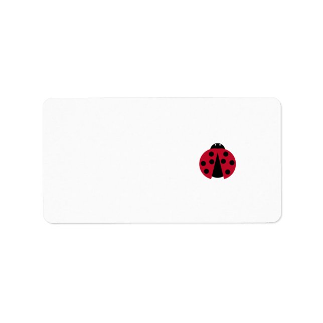 Étiquette Ladybug (Devant)