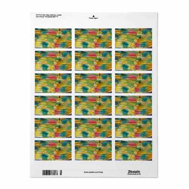 Étiquette L'agneau, 1920 par Paul Klee (Feuille entière)